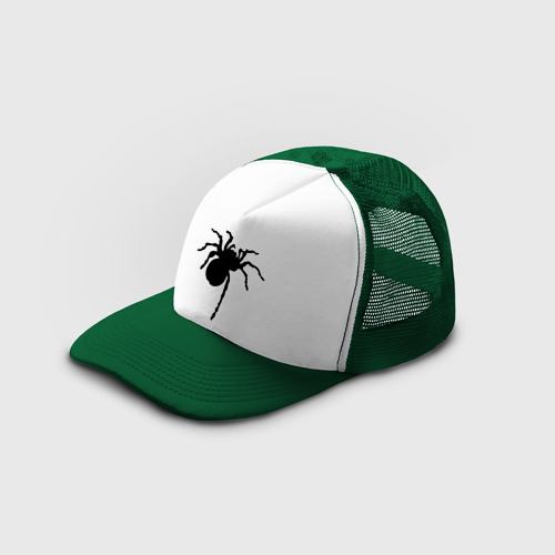 Кепка тракер с сеткой Паук spider, цвет зеленый - фото 3
