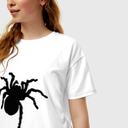 Женская футболка хлопок Oversize Паук spider - фото 2