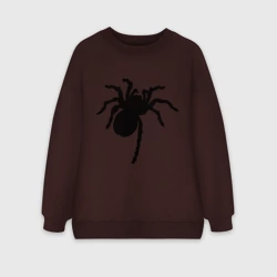 Женский свитшот oversize без начеса хлопок Паук spider