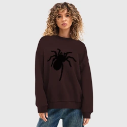 Женский свитшот oversize без начеса хлопок Паук spider - фото 2
