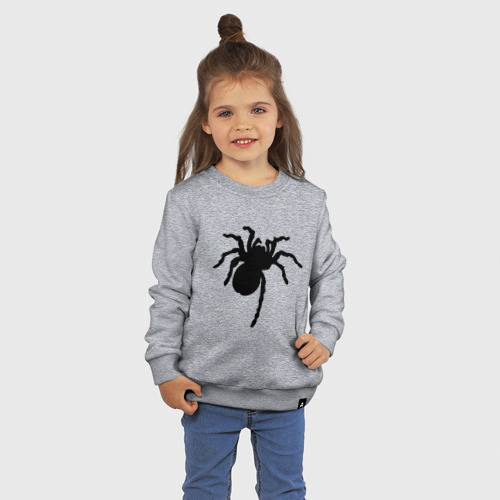 Детский свитшот хлопок Паук spider, цвет меланж - фото 3