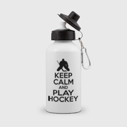 Бутылка спортивная Keep calm and play hockey