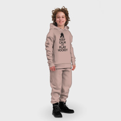 Детский костюм хлопок Oversize Keep calm and play hockey - фото 2