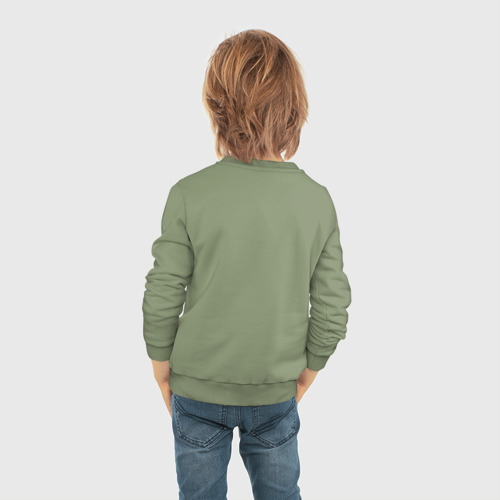 Детский свитшот хлопок Барт на скейте, цвет авокадо - фото 6