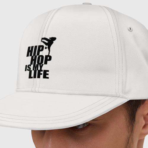 Кепка с прямым козырьком Hip hop is my life