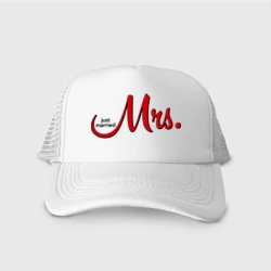 Кепка тракер с сеткой Mrs. Just married