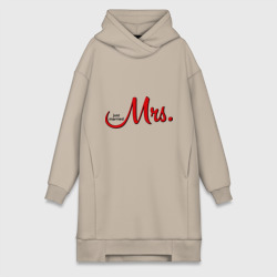 Платье-худи хлопок Mrs. Just married
