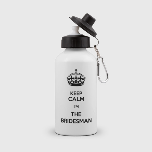 Бутылка спортивная Keep calm I'm the bridesman.