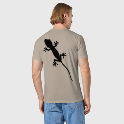 Мужская футболка хлопок Ящерица на спине - фото 2