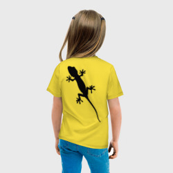 Детская футболка хлопок Ящерица на спине - фото 2