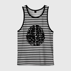 Мужская майка хлопок Он - мозг