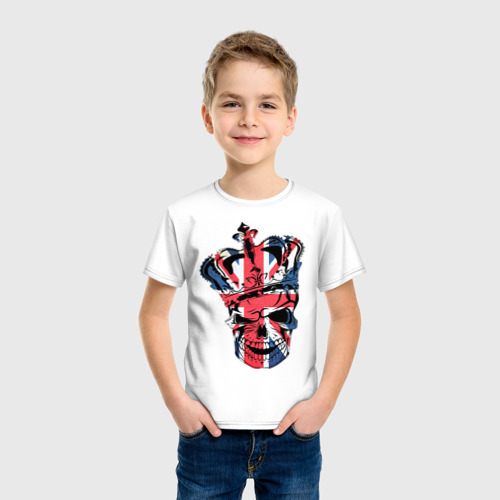 Детская футболка хлопок Британский череп - фото 3