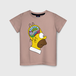 Детская футболка хлопок Мозг Гомера