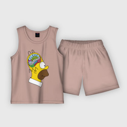 Детская пижама с шортами хлопок Мозг Гомера