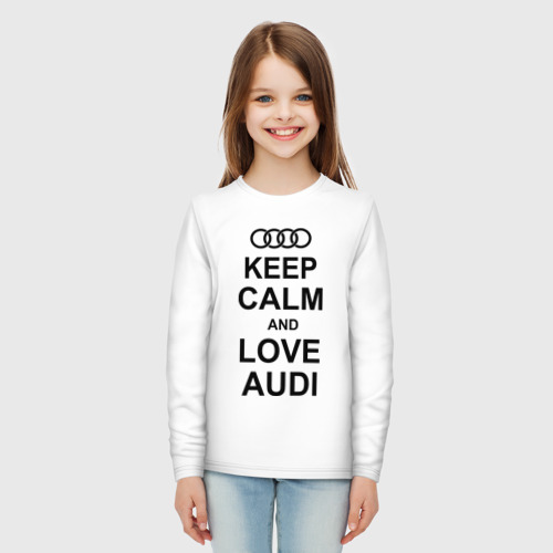 Детский лонгслив хлопок Keep calm and love audi - фото 5