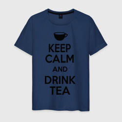 Мужская футболка хлопок Keep calm and drink tea