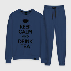 Женский костюм хлопок Keep calm and drink tea