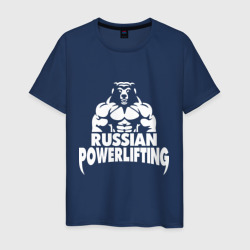 Мужская футболка хлопок Russian powerlifting