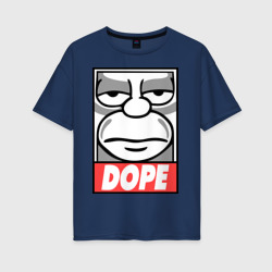 Женская футболка хлопок Oversize Homer dope