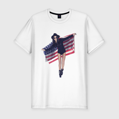 Мужская футболка хлопок Slim American girl