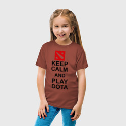 Детская футболка хлопок Keep calm and play Dota - фото 2