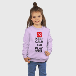 Детский свитшот хлопок Keep calm and play Dota - фото 2