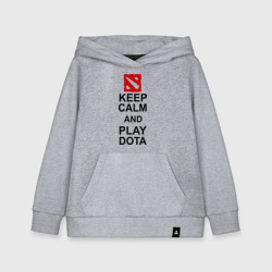 Детская толстовка хлопок Keep calm and play Dota