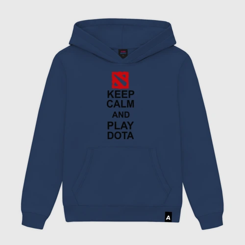 Мужская толстовка хлопок Keep calm and play Dota