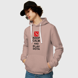 Мужская толстовка хлопок Keep calm and play Dota - фото 2