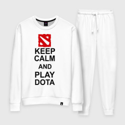 Женский костюм хлопок Keep calm and play Dota