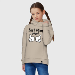 Детское худи Oversize хлопок Best Mom ever! самая лучшая мама - фото 2