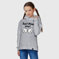 Детское худи Oversize хлопок Best Mom ever! самая лучшая мама - фото 2