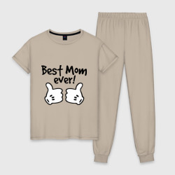Женская пижама хлопок Best Mom ever! самая лучшая мама