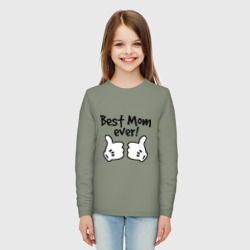 Детский лонгслив хлопок Best Mom ever! самая лучшая мама - фото 2