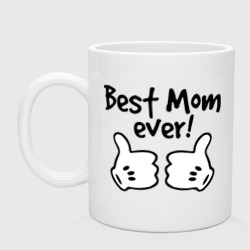 Кружка керамическая Best Mom ever! самая лучшая мама