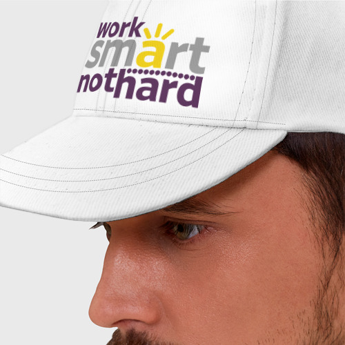 Бейсболка Work smart, not hard - фото 2