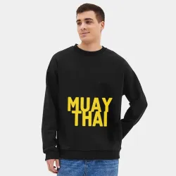 Мужской свитшот oversize без начеса хлопок Муай тай Muay Thai - фото 2