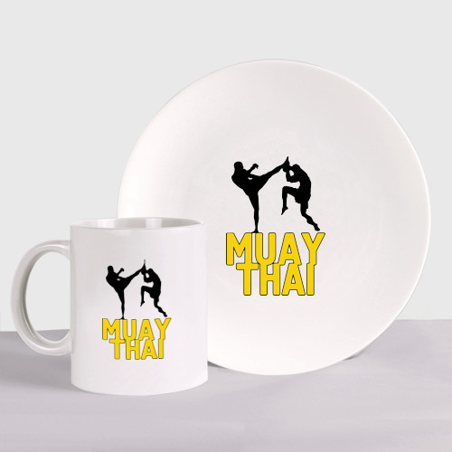 Набор: тарелка + кружка Муай тай Muay Thai
