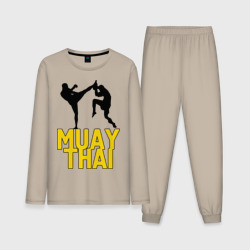 Мужская пижама с лонгсливом хлопок Муай тай Muay Thai