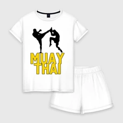 Женская пижама с шортиками хлопок Муай тай Muay Thai