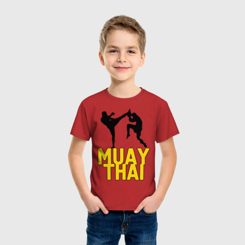 Детская футболка хлопок Муай тай Muay Thai, цвет красный - фото 3