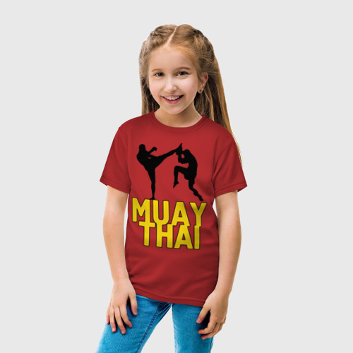 Детская футболка хлопок Муай тай Muay Thai, цвет красный - фото 5