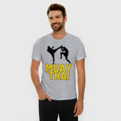 Мужская футболка хлопок Slim Муай тай Muay Thai - фото 2