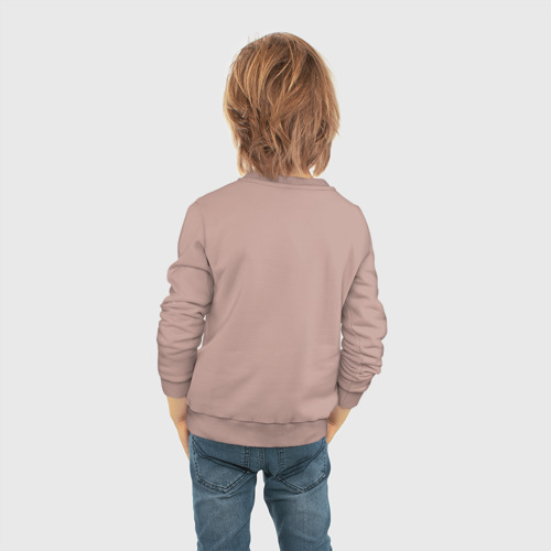 Детский свитшот хлопок Его величество, цвет пыльно-розовый - фото 6
