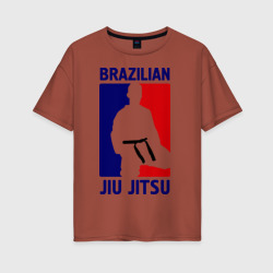 Джиу-джитсу Jiu jitsu – Футболка оверсайз из хлопка с принтом купить со скидкой в -16%