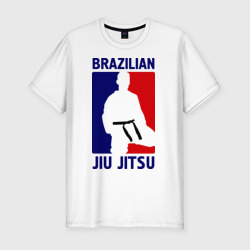 Мужская футболка хлопок Slim Джиу-джитсу Jiu jitsu