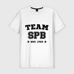 Мужская футболка хлопок Slim Team Saint-Petersburg