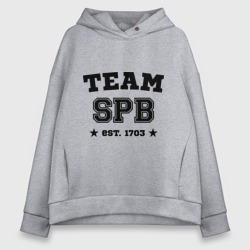 Женское худи Oversize хлопок Team Saint-Petersburg