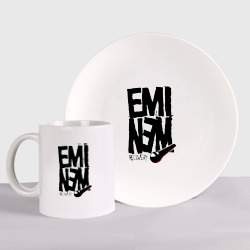 Набор: тарелка + кружка Eminem recovery