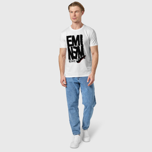 Мужская футболка хлопок Eminem recovery - фото 5